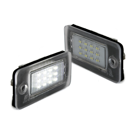 Bloc Led pour plaque d'immatriculation (x2) A3 8P, A4 B6, A4 B7 , A6, A8