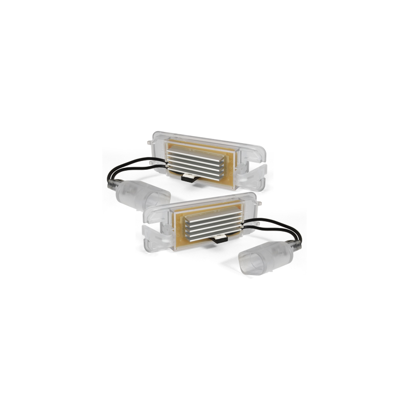 Bloc Led pour plaque d'immatriculation (x2) VW Golf V, VI Polo Scirocco - Skoda