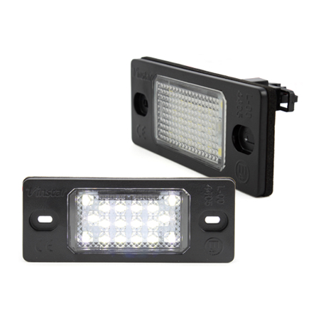 Bloc Led pour plaque d'immatriculation (x2) Porsche Cayenne, VW Touareg, Tiguan, Golf V Variant