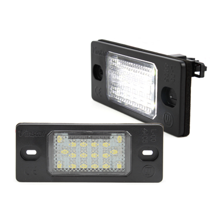 Bloc Led pour plaque d'immatriculation (x2) Porsche Cayenne, VW Touareg, Tiguan, Golf V Variant