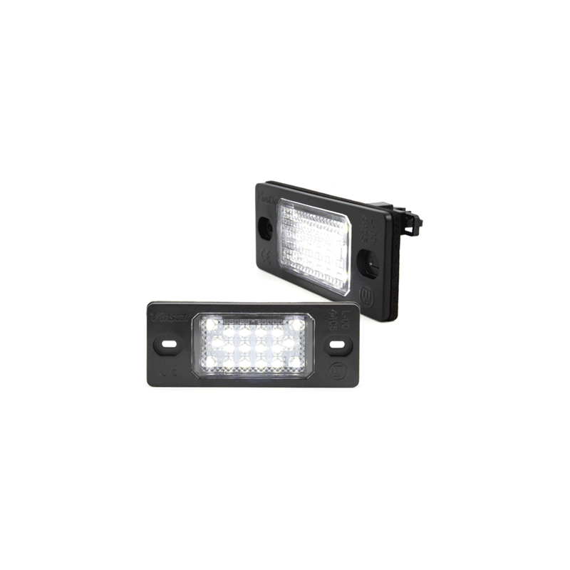Bloc Led pour plaque d'immatriculation (x2) Porsche Cayenne, VW Touareg, Tiguan, Golf V Variant