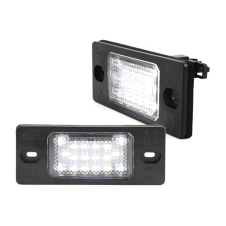 Bloc Led pour plaque d'immatriculation (x2) Porsche Cayenne, VW Touareg, Tiguan, Golf V Variant