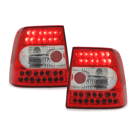 Feux arrière LED VW Passat 3B Lim. 97-01 - Rouge/Cristal