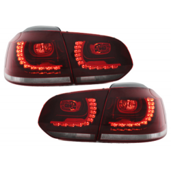 Feux arrière LED Vw Golf 4 08+-Rouge/Cristal_R-Look