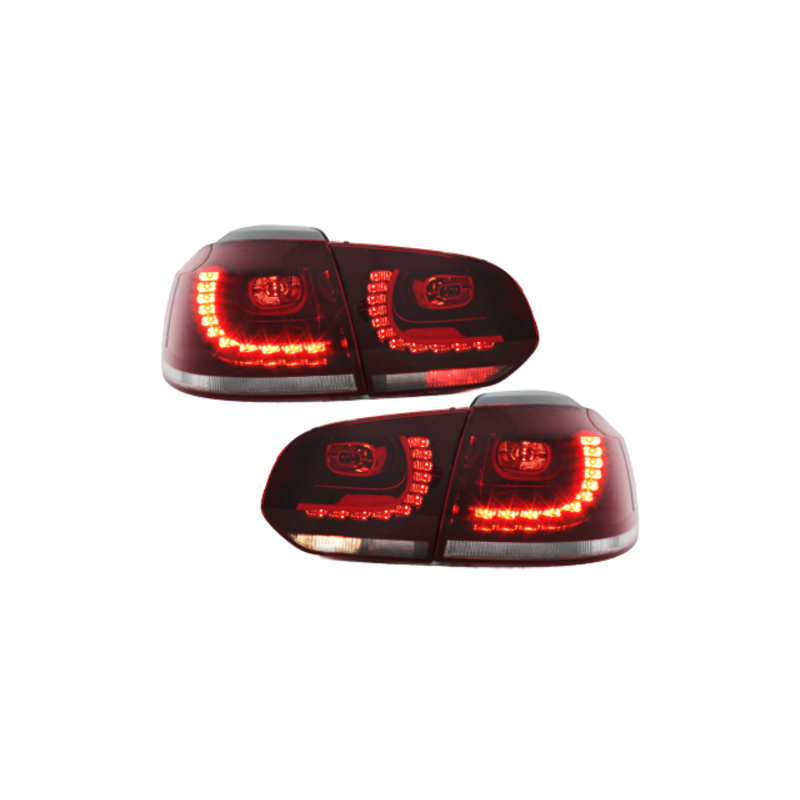 Feux arrière LED Vw Golf 4 08+-Rouge/Cristal_R-Look