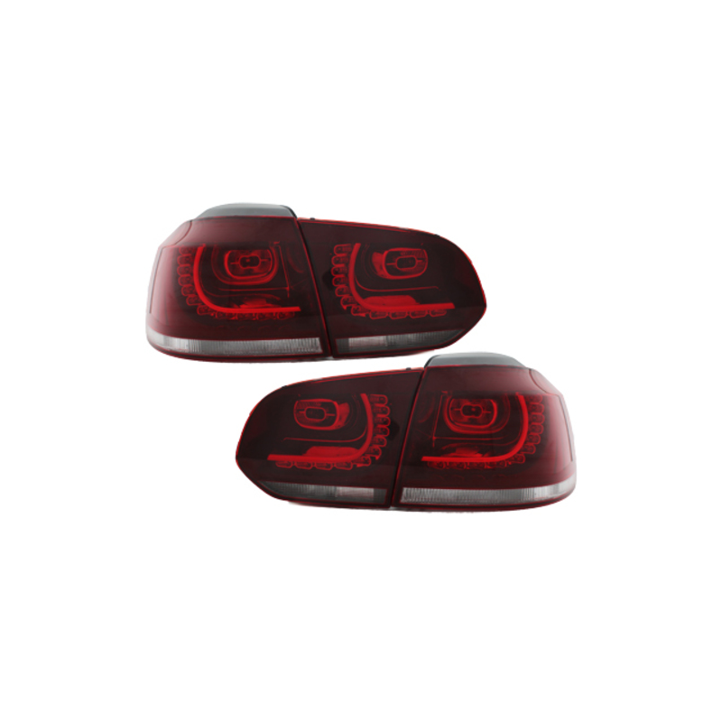 Feux arrière LED Vw Golf 4 08+-Rouge/Cristal_R-Look