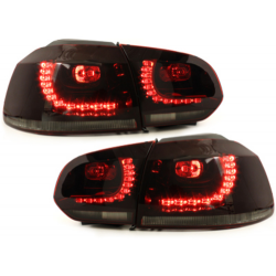 Feux arrière LED VW Golf 6 Rouge/Fumé R-Look