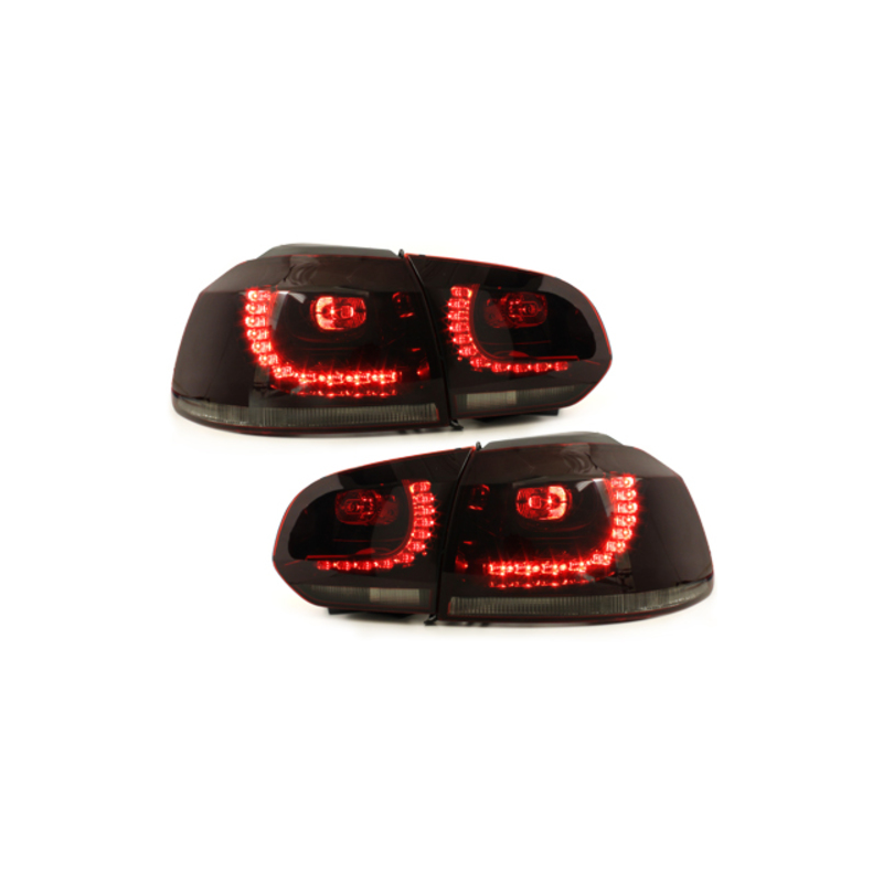 Feux arrière LED VW Golf 6 Rouge/Fumé R-Look