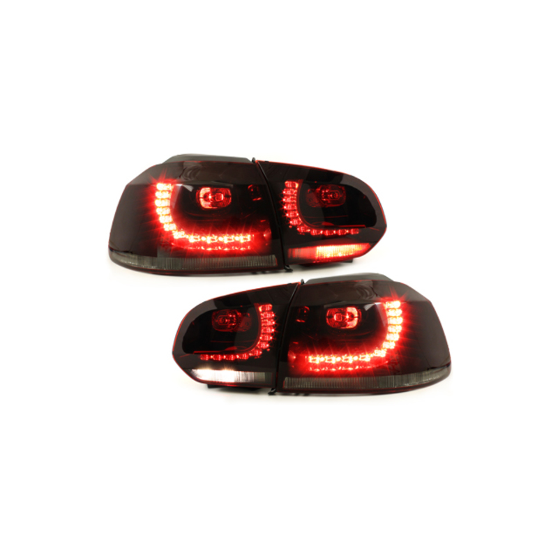 Feux arrière LED VW Golf 6 Rouge/Fumé R-Look