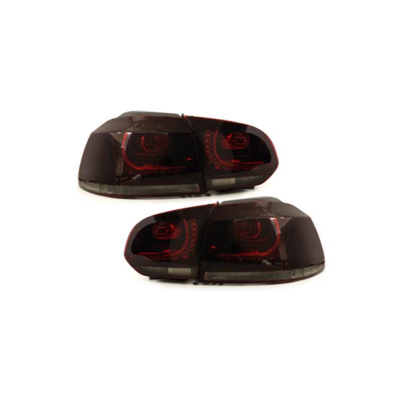 Feux arrière LED VW Golf 6 Rouge/Fumé R-Look