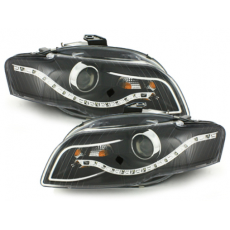  Phares DAYLINE AUDI A4 B7 04-08 Led Drl  noir