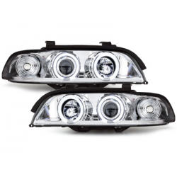 Phares BMW E39 5er 95-00 - 2 CCFL SLR - chrome