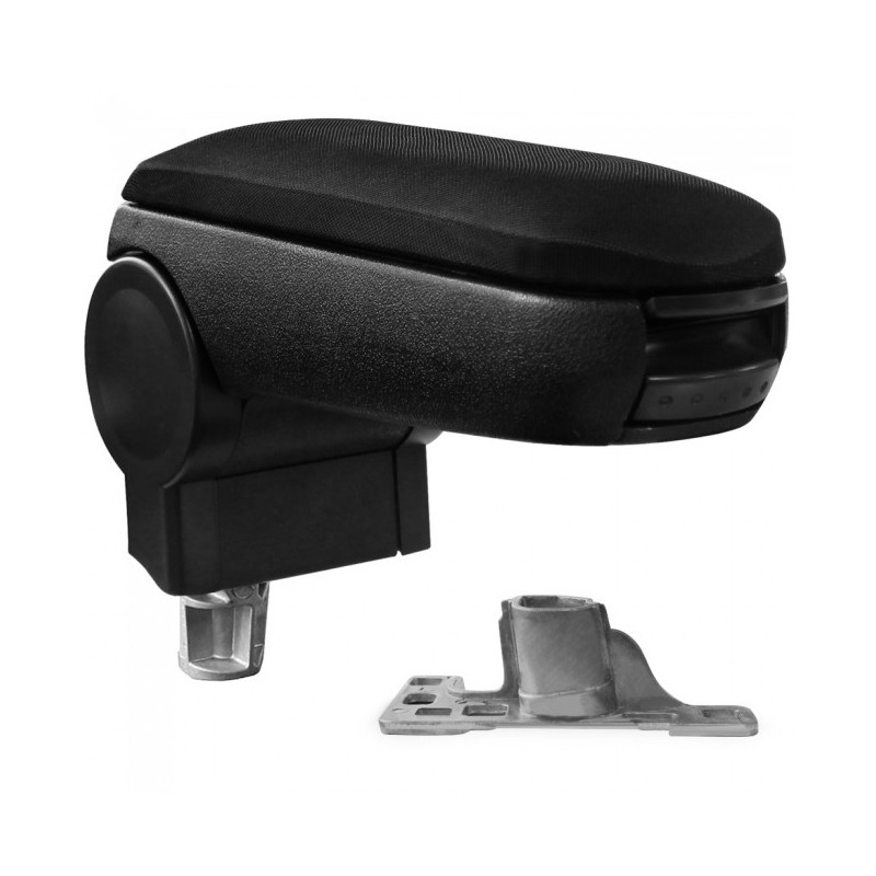 1144 Accoudoir central VW Passat B5 avec compartiment de rangement, Couvercle en tissu noir 