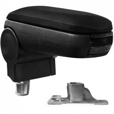 1144 Accoudoir central VW Passat B5 avec compartiment de rangement, Couvercle en tissu noir 