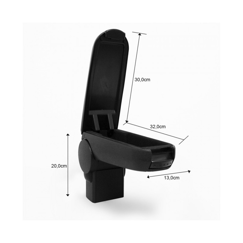 Accoudoir central en Tissu noir - Audi A6 C5 (1997-2004)