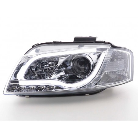  Phares Tube Light AUDI A3 8P Drl chrome - R87 - LTI DRAGON LIGHT