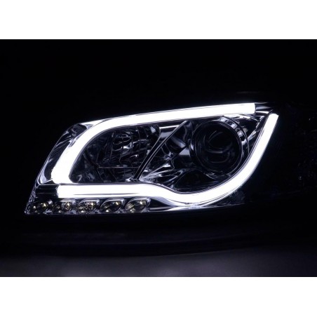  Phares Tube Light AUDI A3 8P Drl chrome - R87 - LTI DRAGON LIGHT