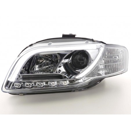  Phares Tube Light AUDI A4 B7 Drl chrome - R87 - LTI DRAGON LIGHT