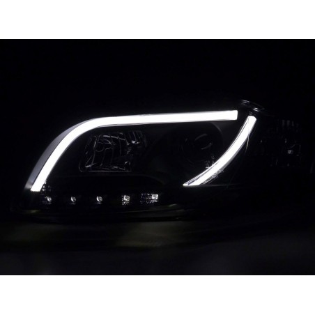  Phares Tube Light  AUDI A4 B7 Drl noir - R87 - LTI DRAGON LIGHT