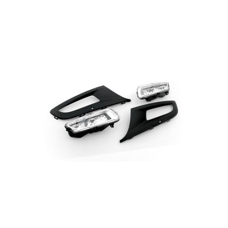 Kit Feux diurne + antibrouillard noir Polo 6R