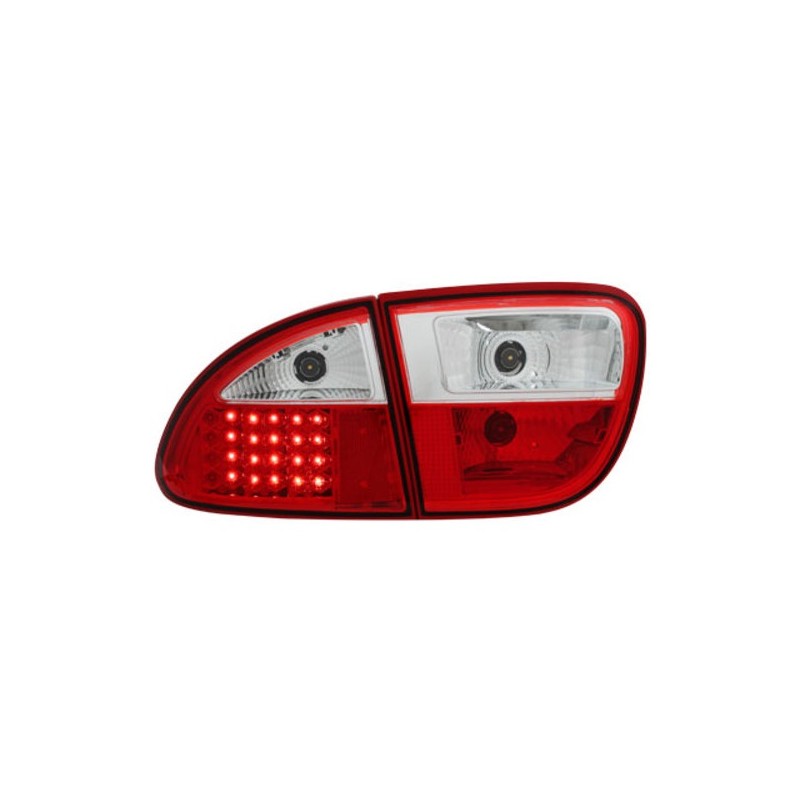 Feux arrière à LED Seat Leon 99-05 Rouge/Cristal