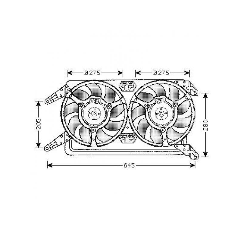 ventilateur double, compl.       ALFA 147