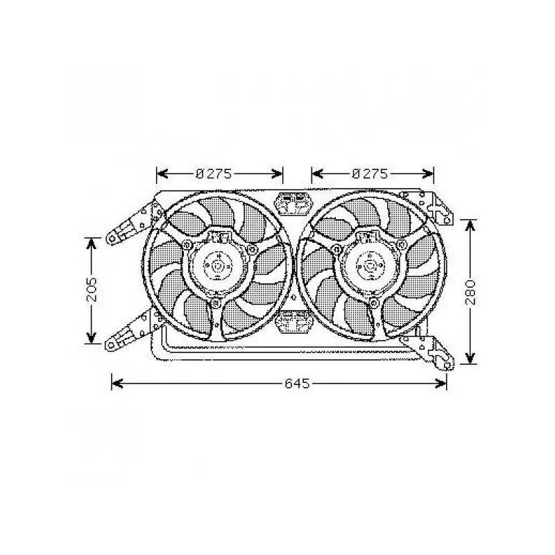 ventilateur double, compl.           ALFA 156,