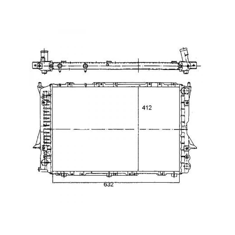 Radiateur        AUDI 100/A6,