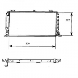 Radiateur            AUDI 80,