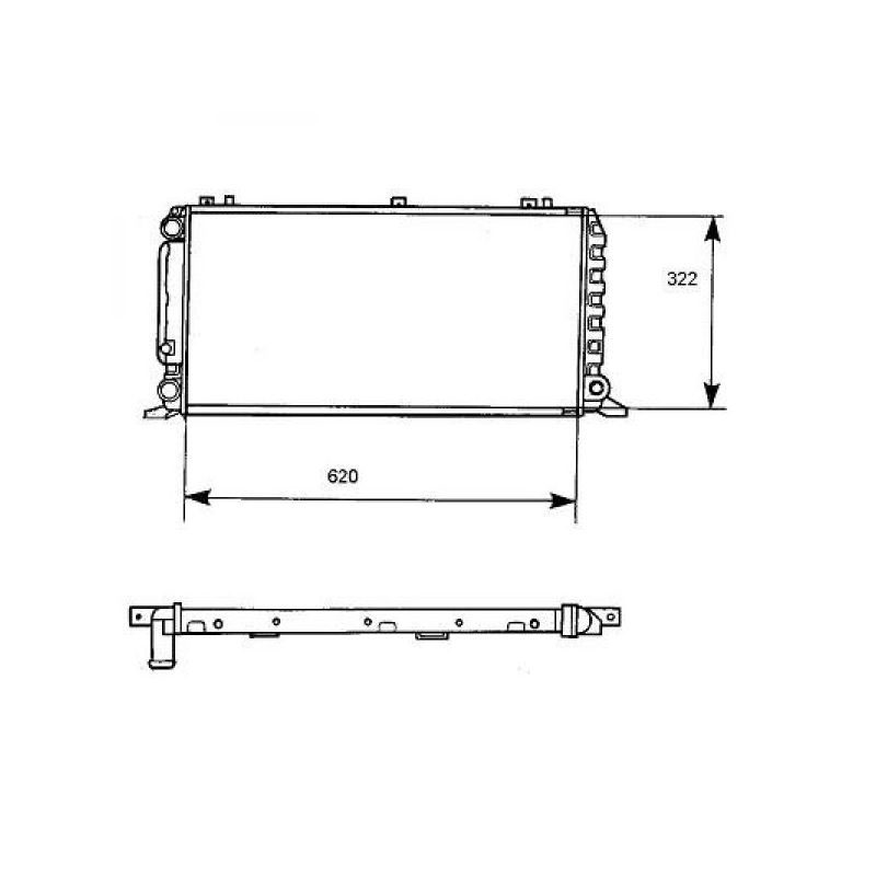 Radiateur            AUDI 80,