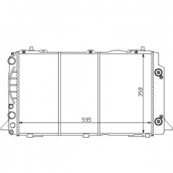 Radiateur AUDI 80, AUTOMATIK 
