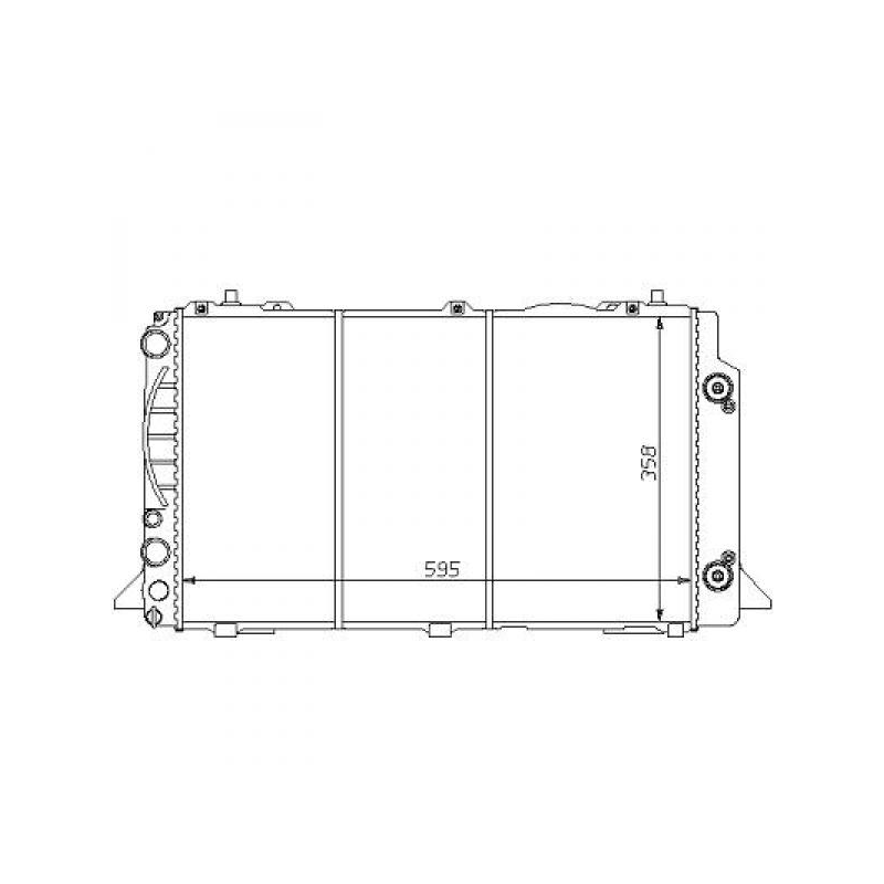 Radiateur AUDI 80, AUTOMATIK 
