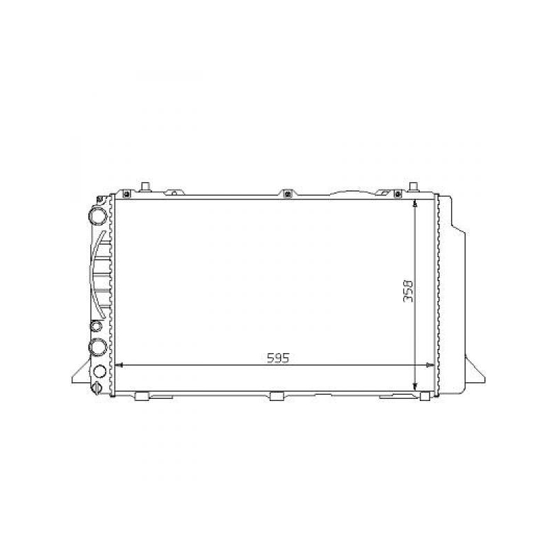 Radiateur            AUDI 80,