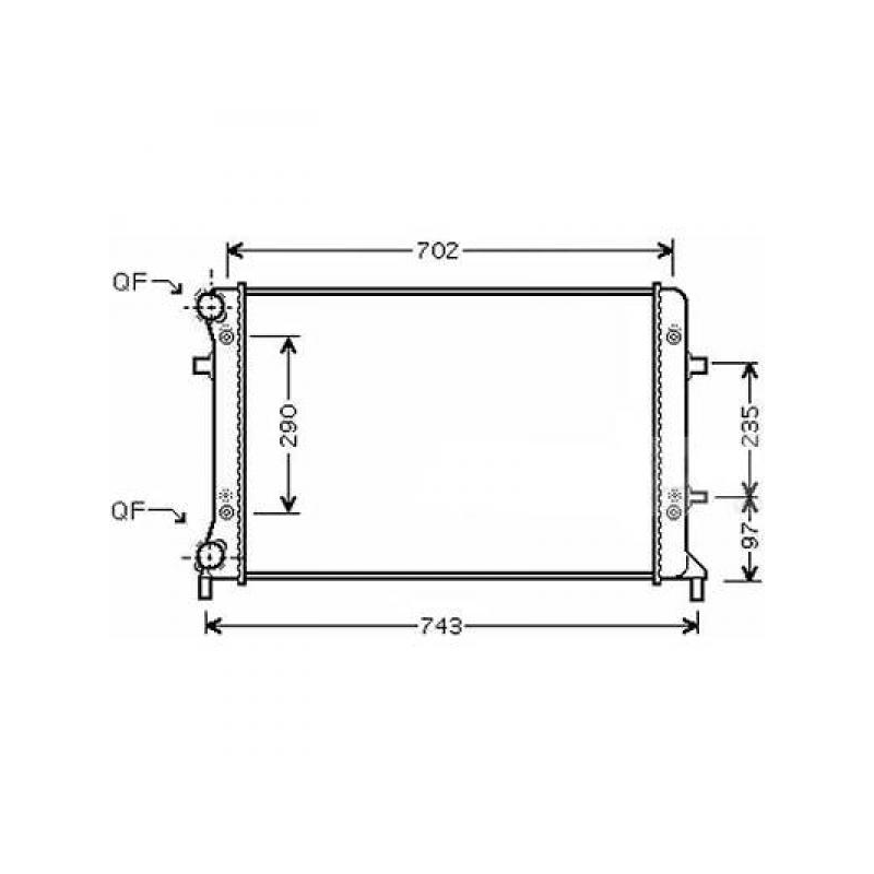 Radiateur  AUDI A3TTGOLF 5,