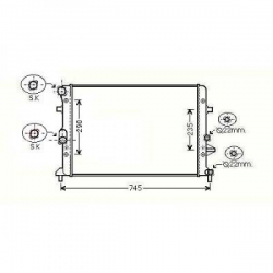 Radiateur      AUDI/SKODA/VW,