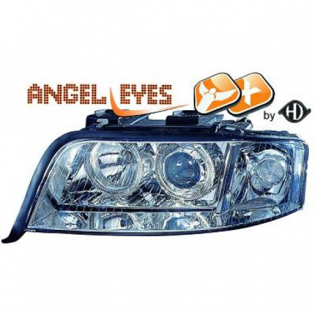 PHARES DESIGN XENON, CHROME, D2S+H7, POUR RÈGL. ÉLECTR., ANNEAUX A6, PHARES DESIGN XENON, CHROME, D2S+H7, POUR RÈGL. ÉLECTR., ANNEAUX A6,