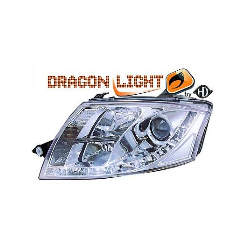 fari con LED diurni, chrome TT,
