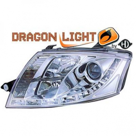 fari con LED diurni, chrome TT, fari con LED diurni, chrome TT,