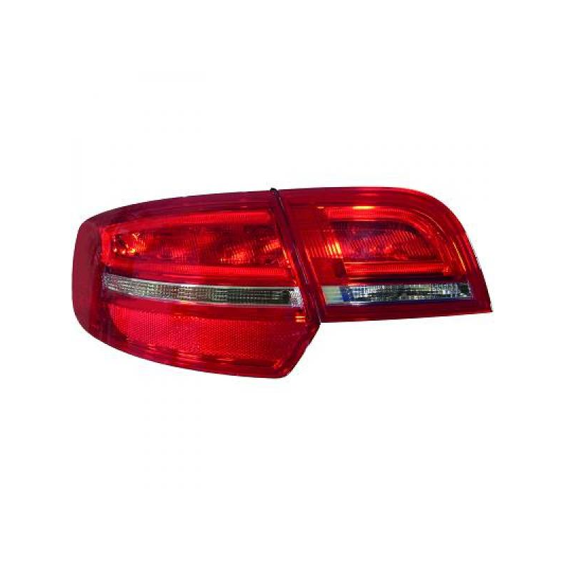 Kit feux arrière design Led Rouge Clair Audi A3,