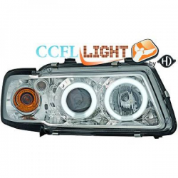 PHARES DESIGN, CHROME, SET    AUDI A3,