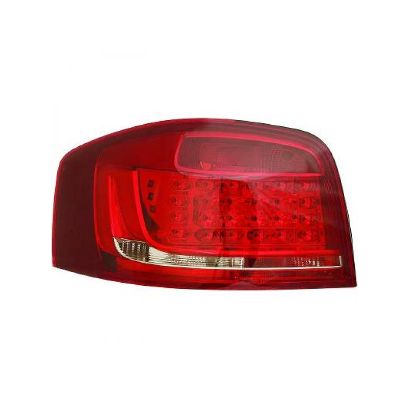 Kit feux arrière design Led Rouge Clair Audi A3,