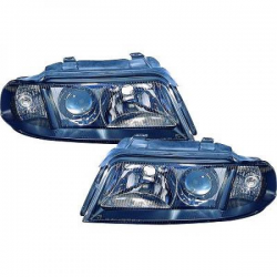 PHARES DESIGN, NOIR, H7/H7, RÉGL. ÉLECTR.           AUDI A4,