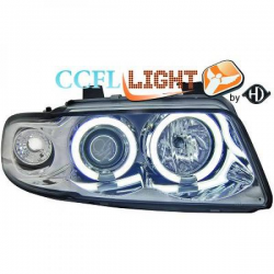 PHARES DESIGN, CHROME, SET    AUDI A4,