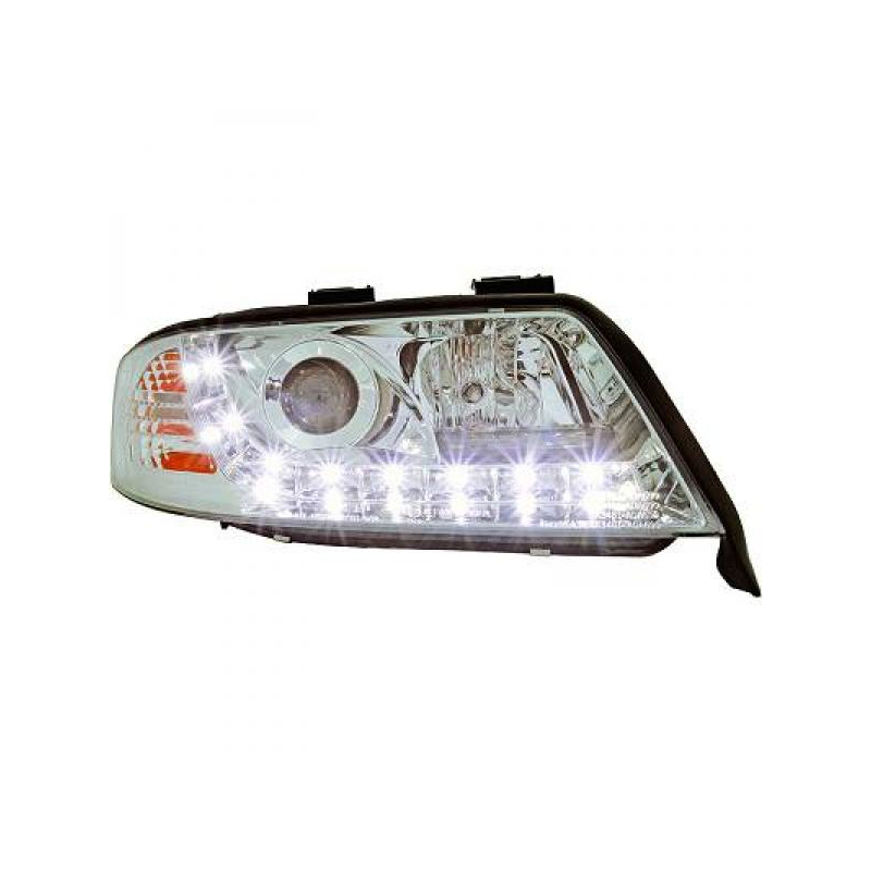 fari con LED diurni, DragonLights, chrome A6