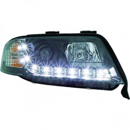 fari con LED diurni, DragonLights, nero A6 fari con LED diurni, DragonLights, nero A6