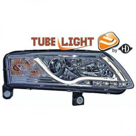 Kit phares chrome design Led AUDI A6 4F Kit phares chrome design Led AUDI A6 4F