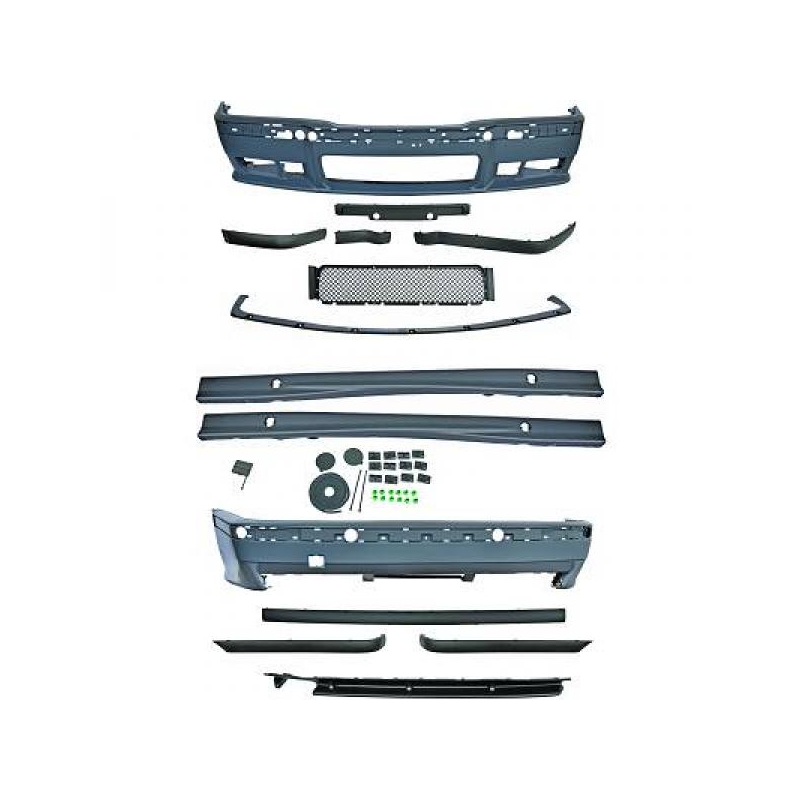 PARE-CHOCS SPORT, SET, À PEINDRE       BMW E36, BERLINE/COUPÉ/CABRIO