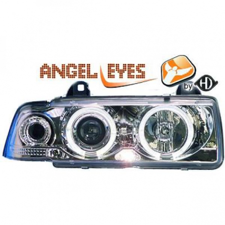 PHARES DESIGN, CHROME, AVEC CLIGN., BMW E36, BERLINE/TOURING PHARES DESIGN, CHROME, AVEC CLIGN., BMW E36, BERLINE/TOURING
