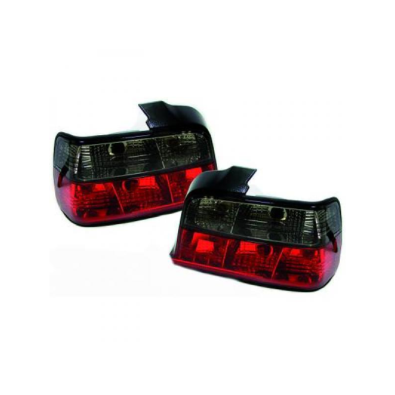 Feux arrière design rouge/noir BMW E36 4-portes