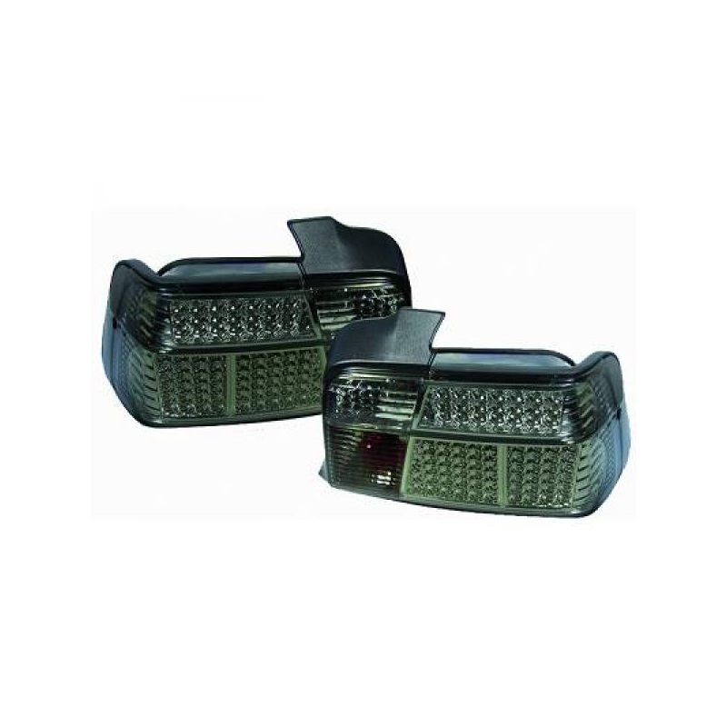 Feux arrière design noir LED pour BMW E36 4-portes